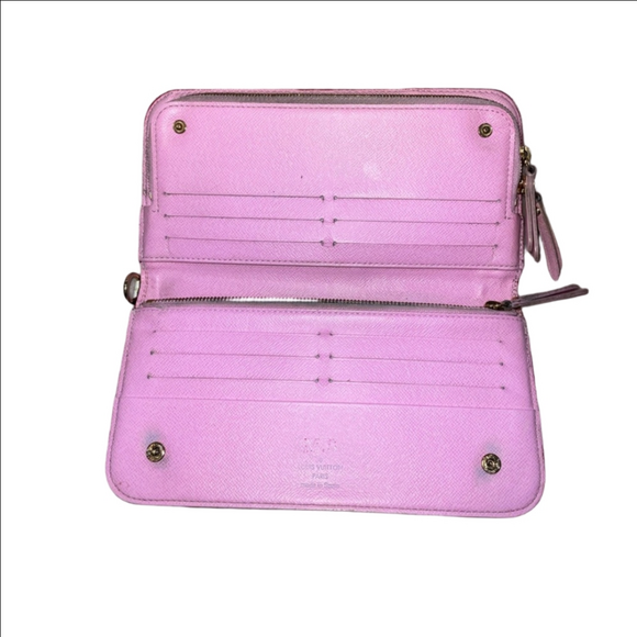 Louis Vuitton White Monogram Multicolor Litchi Insolite Wallet. - Picture 5 of 17